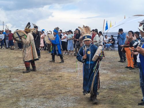 Наадым байырлалында тыва хамнар.