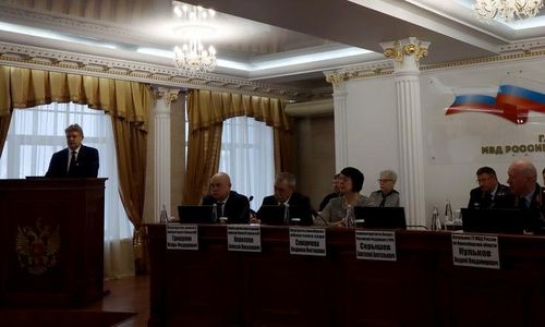 Анатолий Серышев принял участие в расширенном заседании коллегии ГУ МВД России по Новосибирской области