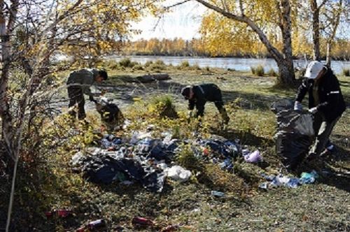 Хем эриинден 600 кил бокту арыглаан.