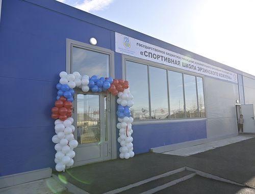 Тываның Эрзин кожуунда күш-культура-спорт залы ажыттынган