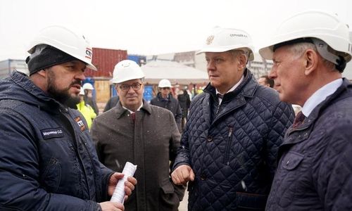 Строительная готовность Сибирского культурного кластера приближается к 75% – полпред ознакомился с ходом его возведения